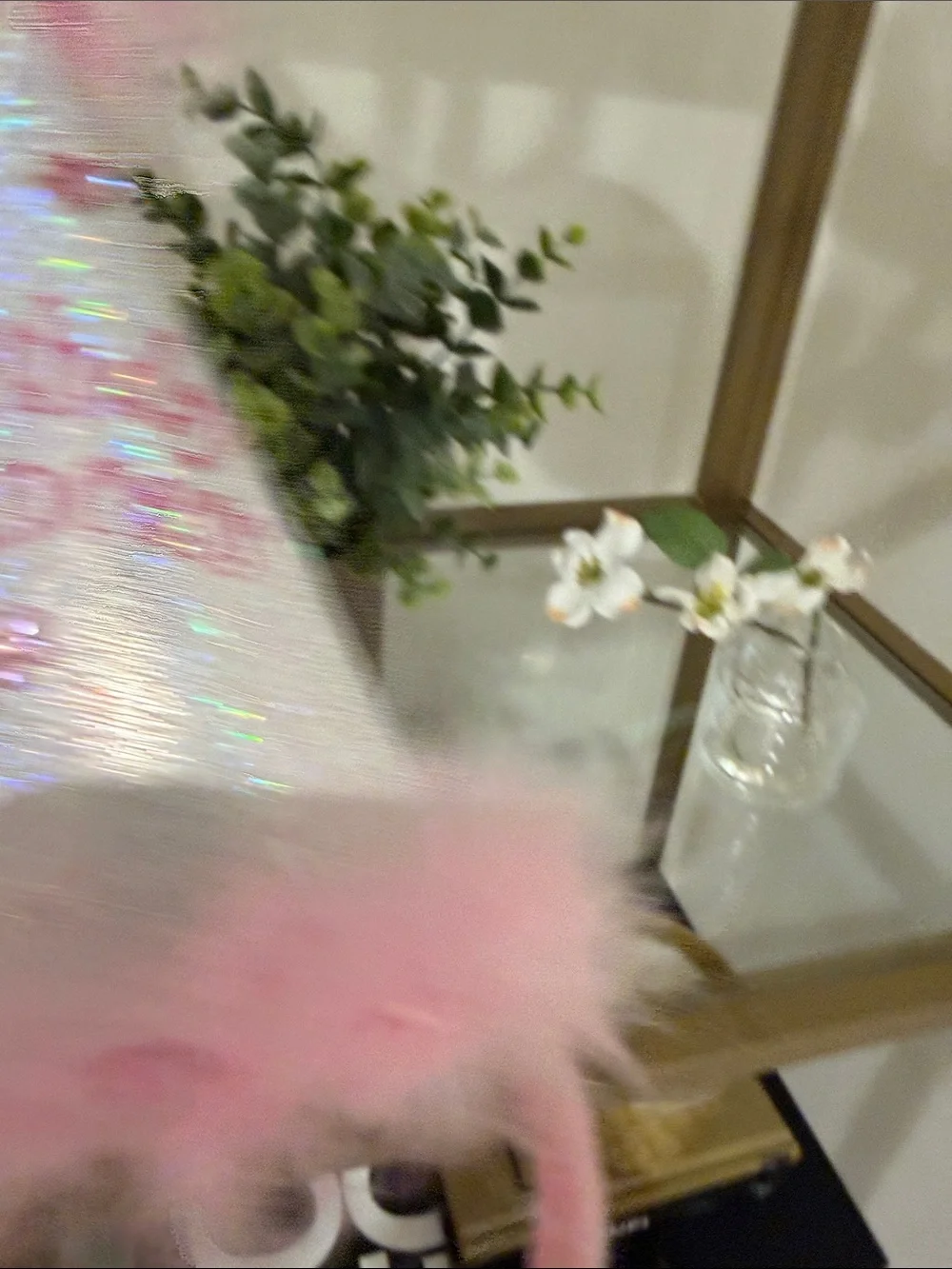 Birthday Princess Pink Glitter Party Hat Headband